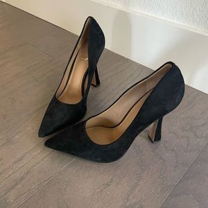 Sam Edelman black suede heels - never worn!